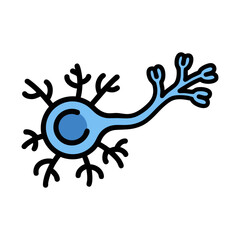Fototapeta premium Illustration of neuron anatomy