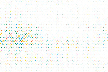 Abstract colorful halftone dotted gradient background with modern minimal pattern design perfect for digital art decoration pixel texture ornament geometry shape bright graphic element