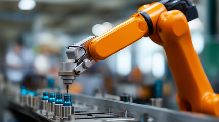 Modular construction specialists assembling prefabricated components with robotic assistance showcasing off site manufacturing precision and sustainable building practices in cont