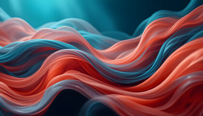 Abstract waves of vibrant colors create a dynamic and visually stunning background design element