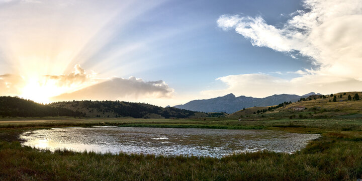 GRAN SASSO: tramonto con scirocco su Campo Imperatore