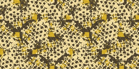 Polka dot blockprint seamless border. Neutral unisex whimsical style for edging, ribbons and handmade print texture. All over vintage tape. 