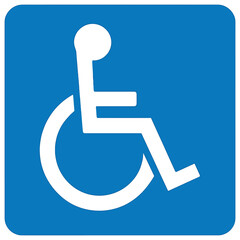 Accessibility 3d icon set. featuring wheelchair, hearing aid, braille, prosthetic limb, crutches, and guide dog symbols