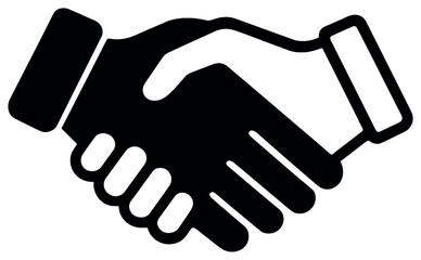 Obraz premium Business and communication flat icon set. featuring handshake, phone, laptop, email, and chat symbols