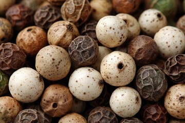 Obraz premium Close-up of mixed peppercorns