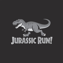 vector illustration of an abstract dinosaur