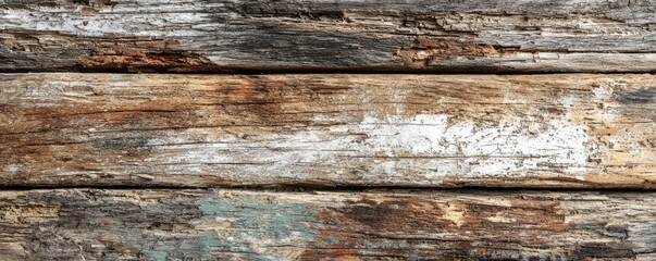 Fototapeta premium Weathered wood planks with horizontal grain