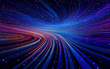 Fototapeta premium Abstract Space Travel