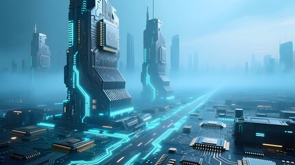 A city where data flows like rivers