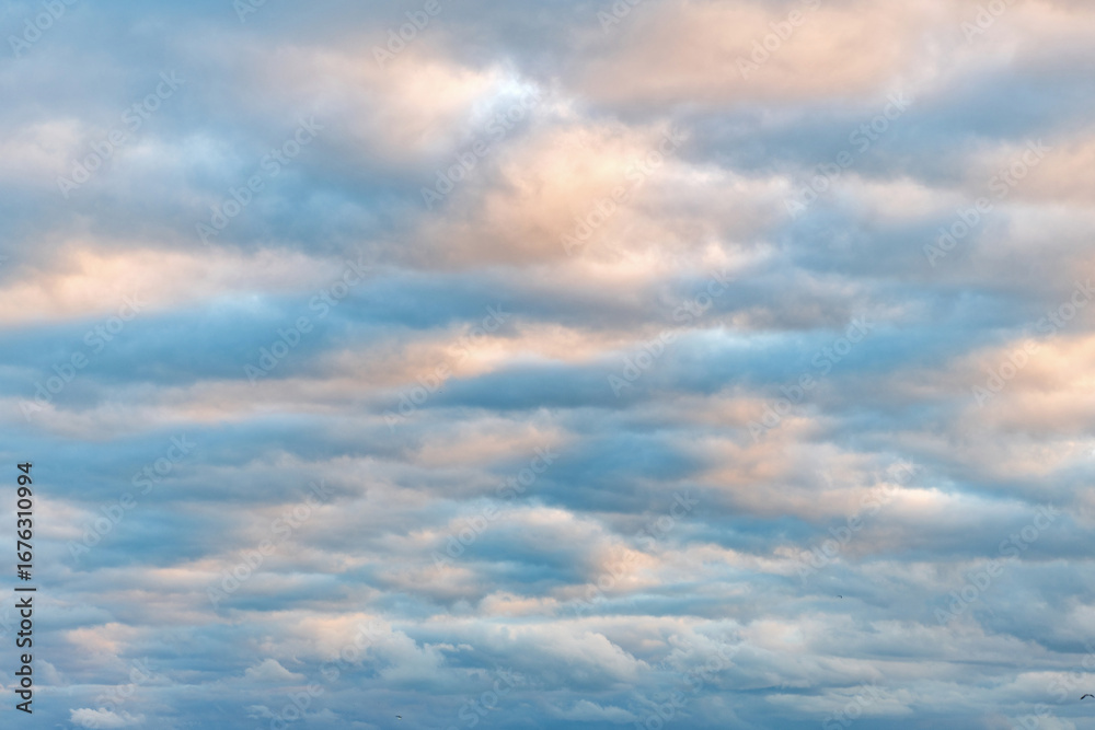 Wall mural cloudscape sky background. cloud in the sky. background with cloud. gloomy sky with overcast clouds.