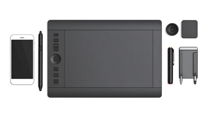 Graphic design tools laid out