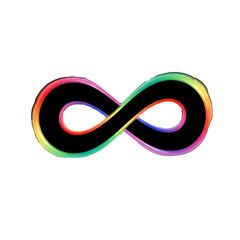 Vibrant infinity loop representing autism, neurodiversity, and endless inclusion.