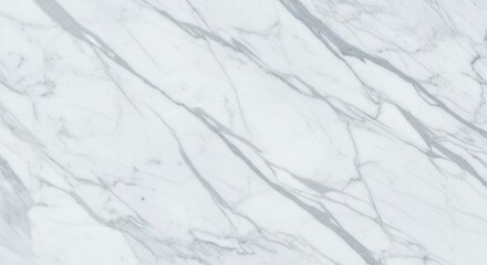 Fototapeta premium Elegant White Marble with Subtle Lavender and Blue Diagonal Veining Texture.