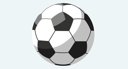 Fototapeta premium Classic Soccer Ball Design Isolated on White Background for Sports and Games