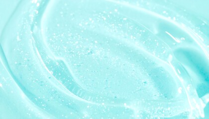 Light teal gel texture swirls