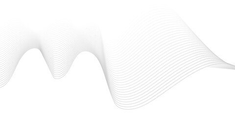 Abstract Gray Wave Lines Flowing on a Clean White Background – Minimalist Vector Design for Modern, Elegant, and Futuristic Graphic Art.
