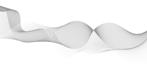 Abstract Gray Wave Lines Flowing on a Clean White Background – Minimalist Vector Design for Modern, Elegant, and Futuristic Graphic Art.
