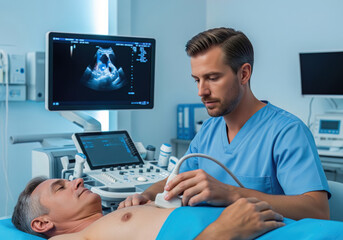 Patient examination with ultrasound