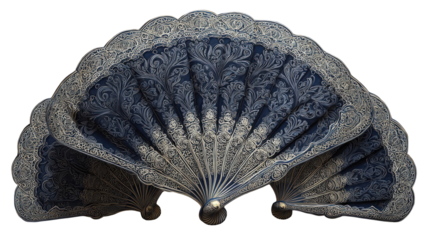 Ornate,  fan-shaped decorative object