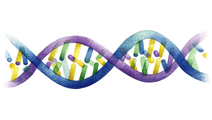 Colorful DNA double helix illustration (1)