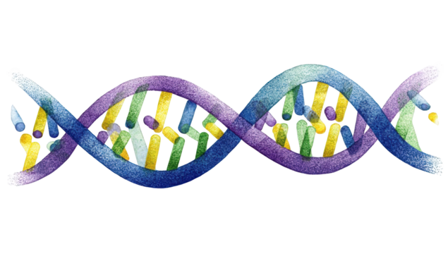 Colorful DNA double helix illustration (1)