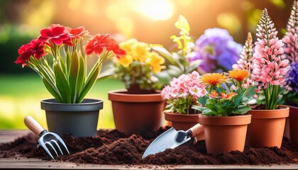 gardening planting flowers spring garden care tips flower pots soil preparation outdoor landscaping design