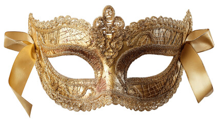 Ornate gold masquerade mask
