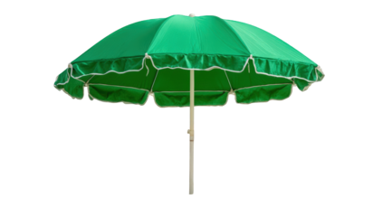 Green umbrella against black background (2)