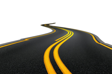 Winding road into darkness