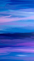 Abstract painting of a landscape