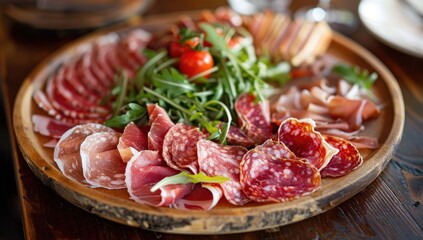 Rustic Italian Meat & Cheese Platter at Restaurant