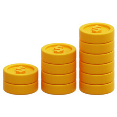 3D Dollar Coin Icon