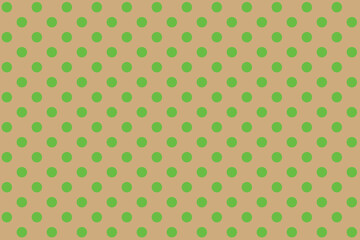 abstract Green colour polka dots on Burlywood colour background pattern design.