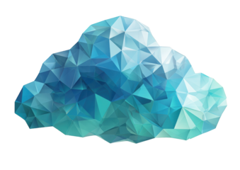 Abstract polygonal cloud graphic