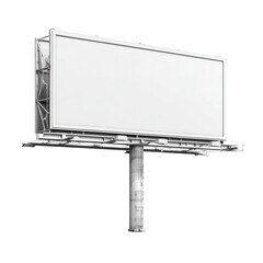 Obraz premium Blank billboard against a dark background