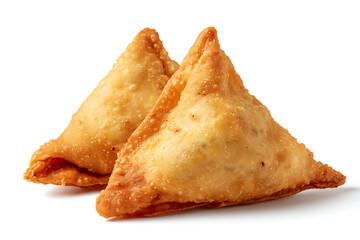 Delicious golden samosas, a classic Indian snack, perfect for appetizers and ethnic cuisine presentations, inviting a taste of authentic culinary tradition