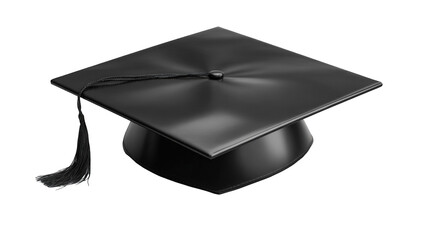 Black graduation cap icon
