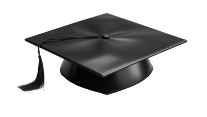 Black graduation cap icon