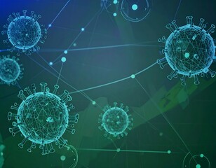 Abstract virus model, interconnected network