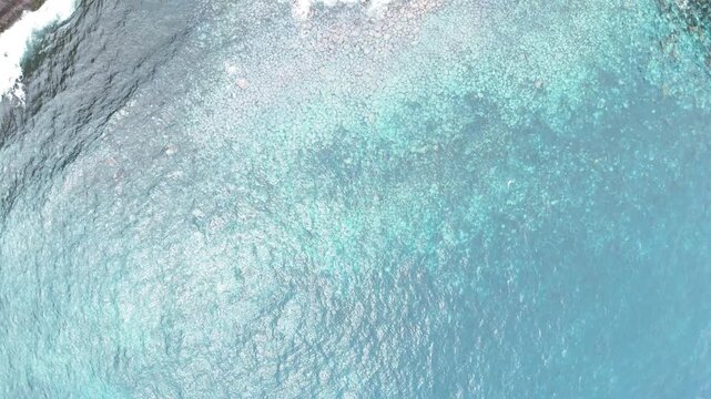 beautiful view of the mountains Faial aerial view of the sea and the ocean in madeira
