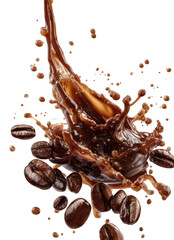 Coffee splash with beans (2)