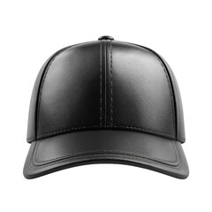 Black leather baseball cap (3)
