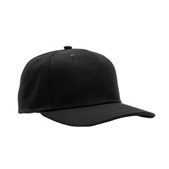 Solid black baseball cap