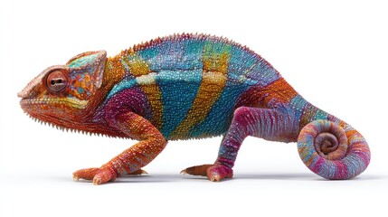 Obraz premium Vibrant Chameleon Profile (1)