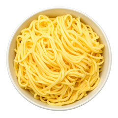 Yellow noodles in bowl food photography cooking asian cuisine