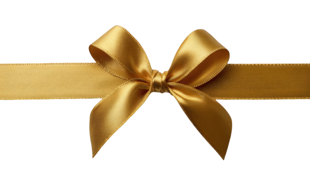 Golden ribbon bow (2)