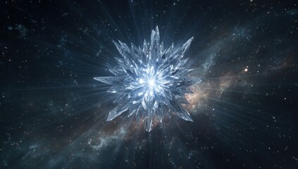Ice crystal in deep space (1)