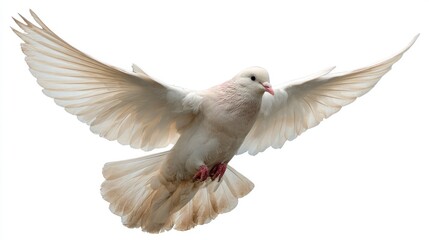 Obraz premium White dove in flight (2)