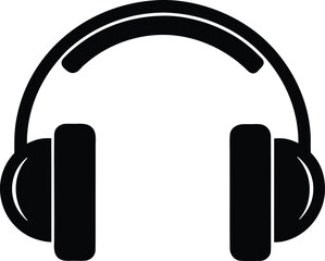 Headphone symbol vector icon.