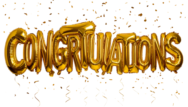 CONGRAGULATION BALOON PNG